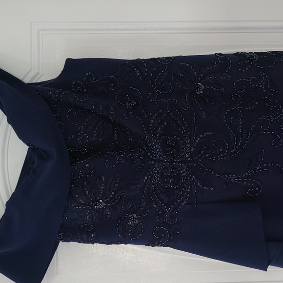 TERANI Wedding gown long off shoulder dress - Picture 3 of 15